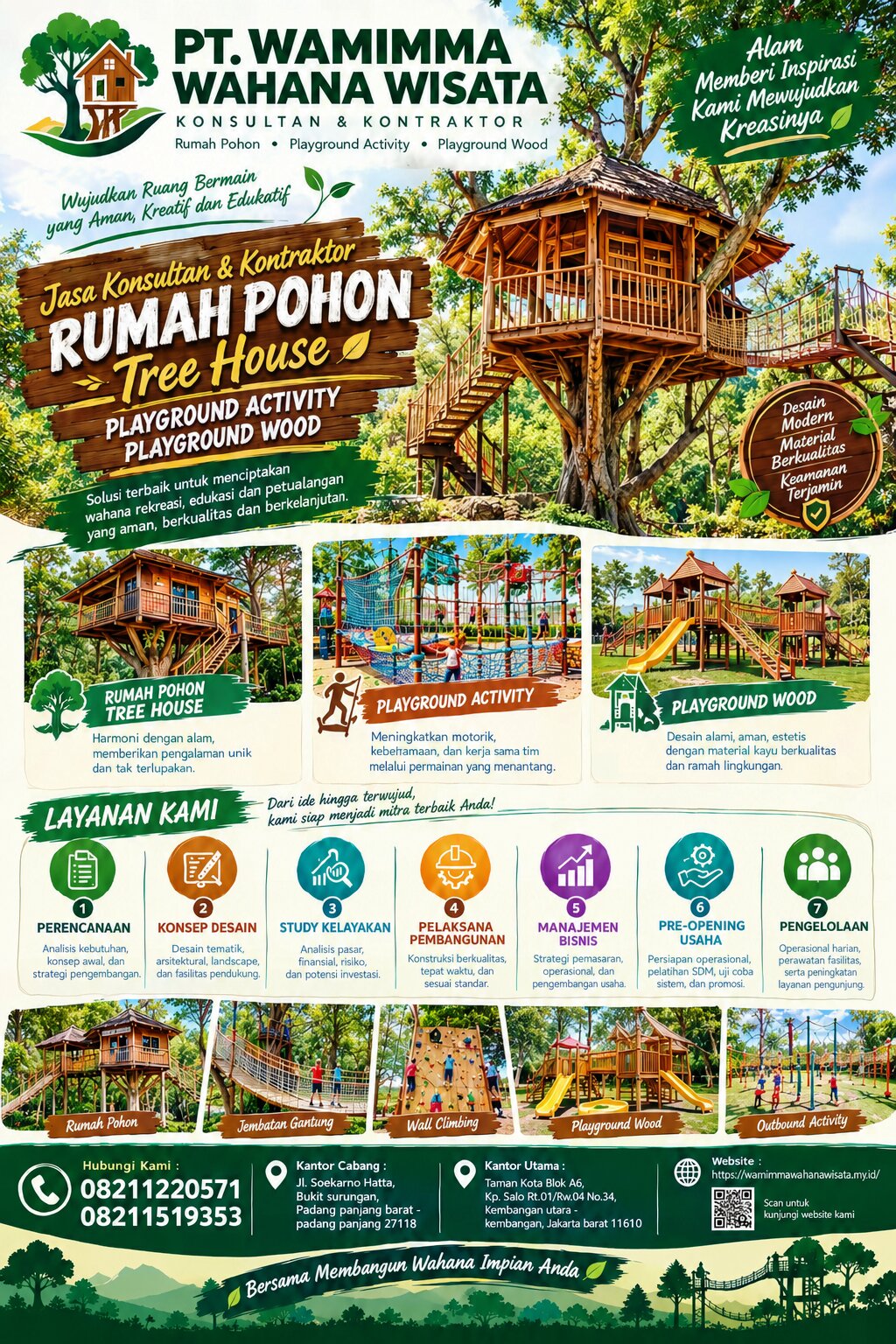 Jasa pembuatan Rumah pohon / Tree House Diy